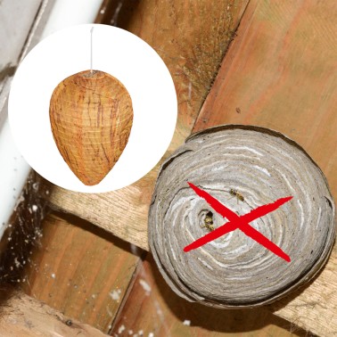 Lot de 2 Faux Nids de Guêpes Premium