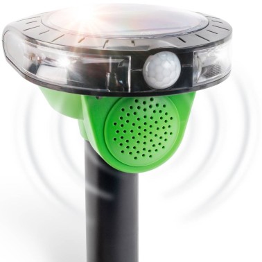 Répulsif Solaire pour Oiseaux – Son et Flash LED