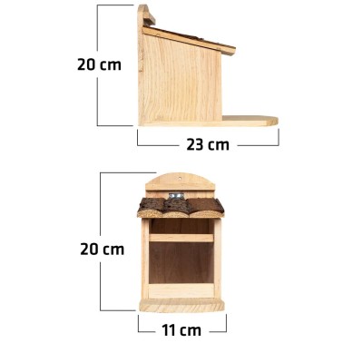 Maison Mangeoire pour Écureuils Dimensions