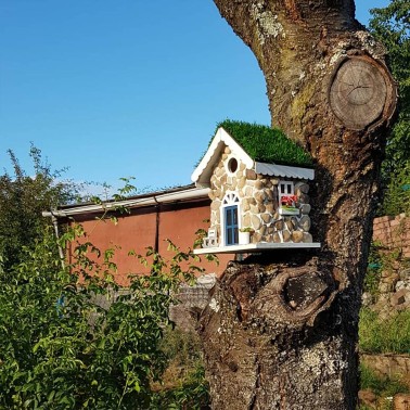 Maison en Pierre pour Oiseaux Jardin