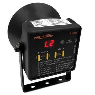 Répulsif Acoustique pour Oiseaux – MultiSound BS-20L