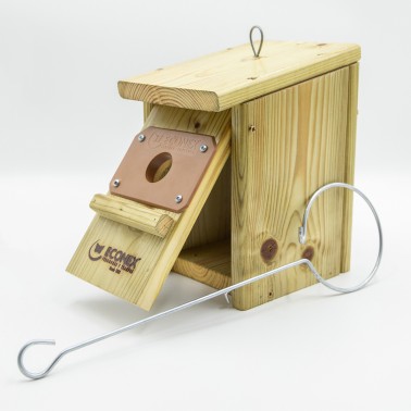 Nichoir pour Oiseaux Insectivores en Bois Naturel