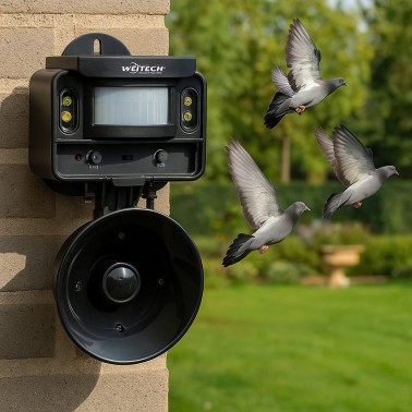 Effaroucheur Solaire Oiseaux WK0109 | Sons et Flash LED