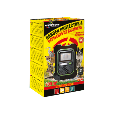 Garden Protector 4 avec Flash | Répulsif Ultrasonique pour Animaux
