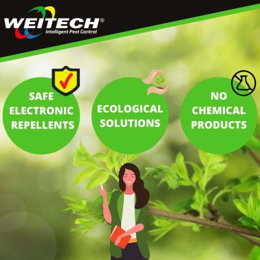 Garden Protector 4 avec Flash | Répulsif Ultrasonique pour Animaux
