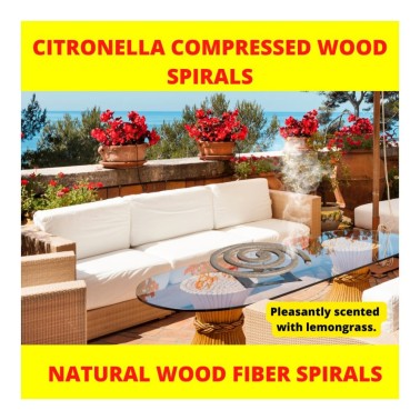 Spirales anti-moustiques citronnelle Weitech WK8021 | 60 h