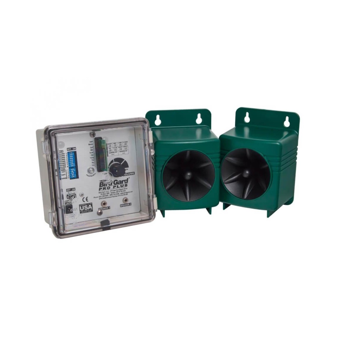 Effaroucheur sonore pour oiseaux - BirdGard Pro Plus - 1,2 ha.