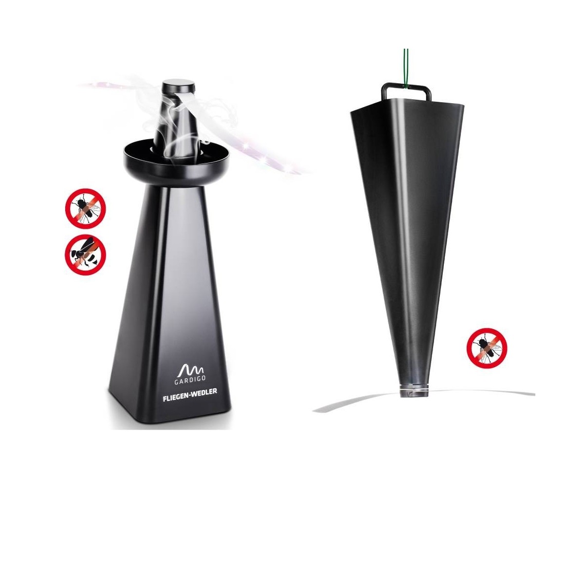 Ventilateur Anti-mouches Pour Table - Répulsif à Guêpes Et Insectes, Design Moderne, Usage Intérieur/extérieur - Fonctionne Sur Piles