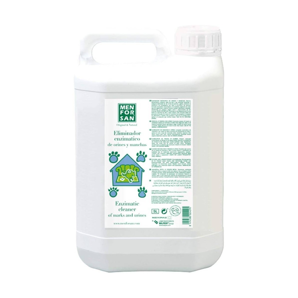 Limpiador Enzimático de Orines Perros y Gatos 5 L