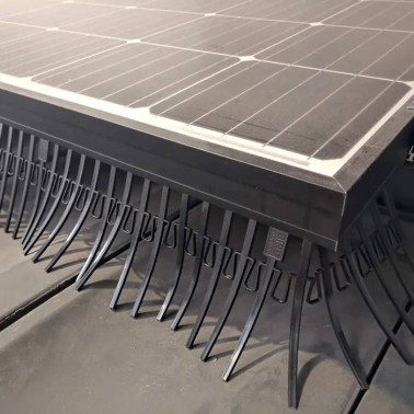 Grille De Protection Anti-pigeons Pour Panneaux Solaires - 20 Cm X 30 M, Kit Complet Avec Crochets